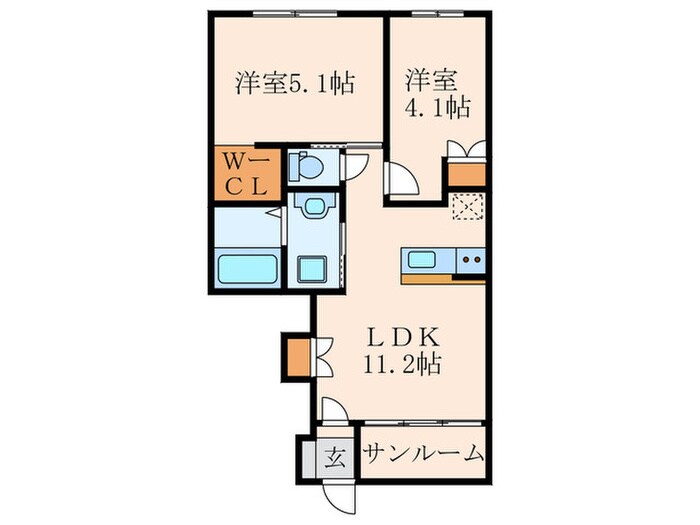 ソリジエの物件間取画像