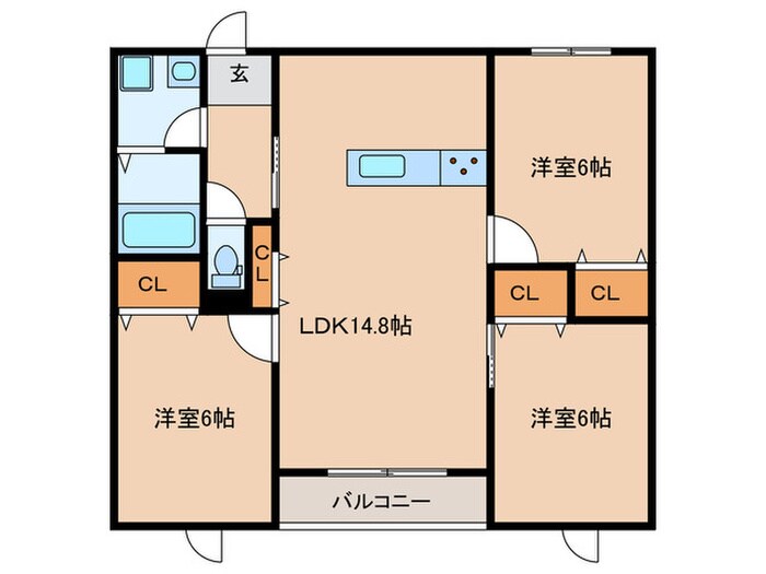 Ｔａｏｒｍｉｎａ下府の物件間取画像