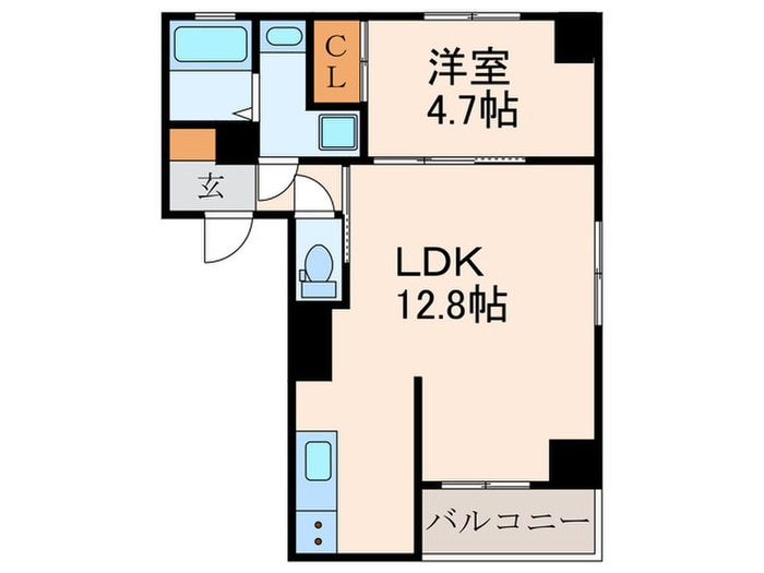 ブルースクエア響Ⅴの物件間取画像