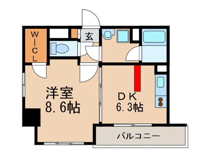 メルクリオけやき通りの物件間取画像