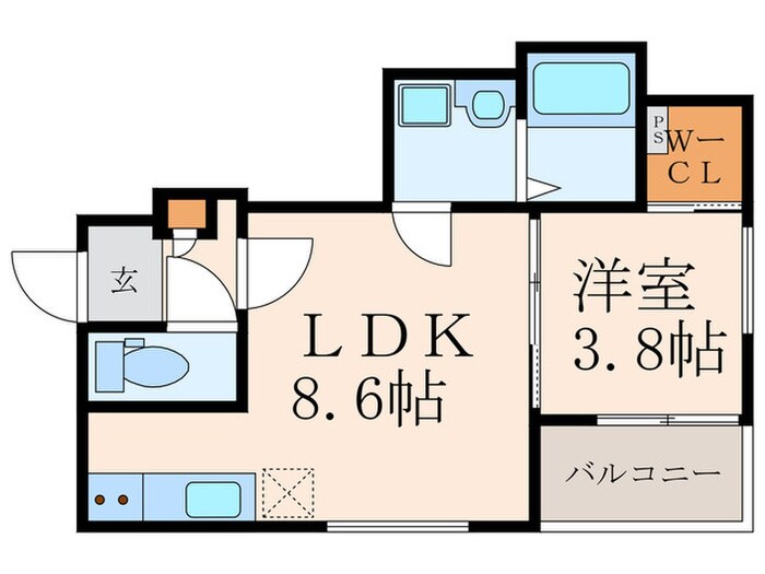 仮）Crecia折尾Ⅱの物件間取画像