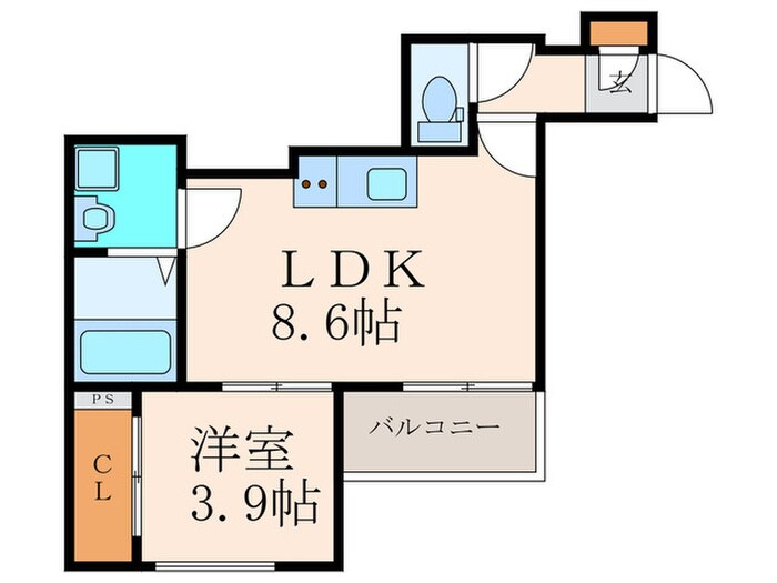 仮）Crecia折尾Ⅱの物件間取画像