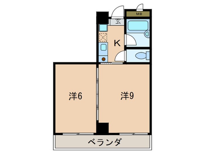 第４エルザビルの物件間取画像