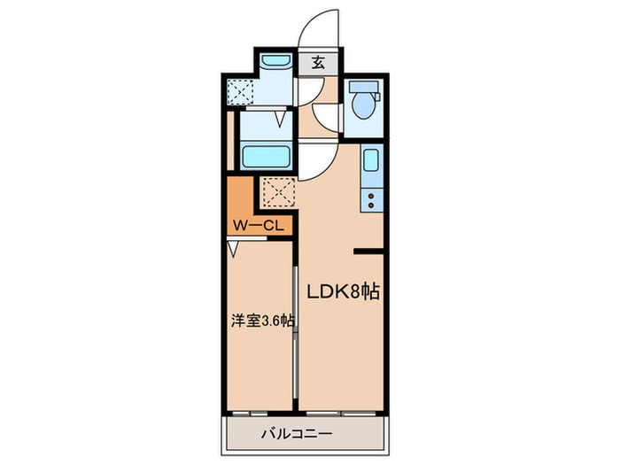 セントルージュ感田の物件間取画像