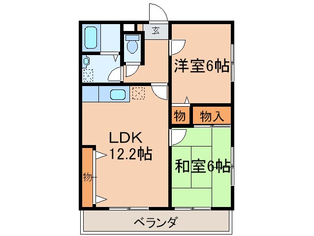 グリーン・ピースの物件間取画像