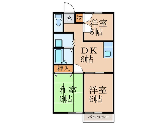 梶原コーポの物件間取画像