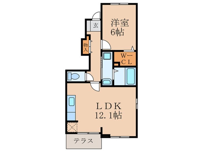 サニーメゾン笹山の物件間取画像