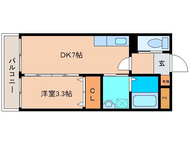 アスピラシオン ノ－ヴァ前原の物件間取画像