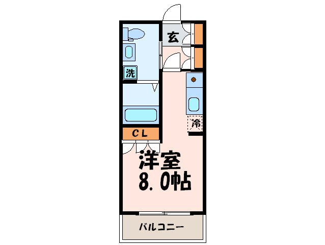 パ－クアクシス中呉服町の物件間取画像