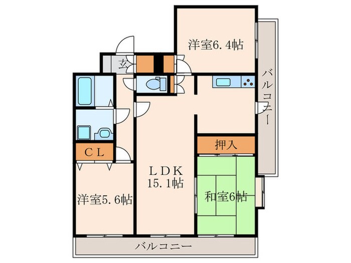 ＦＡＲＯ戸畑駅前ビルの物件間取画像