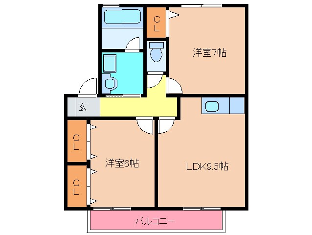 セジュ－ルユリの物件間取画像