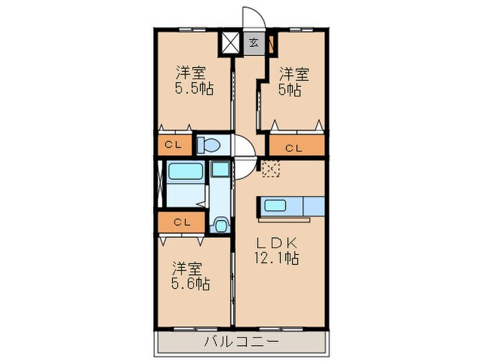 キャンファ・マンションⅢの物件間取画像