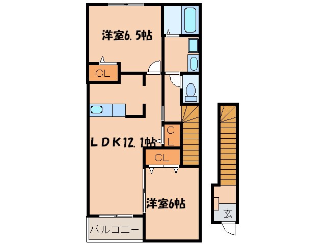 グランドヒルズＣの物件間取画像