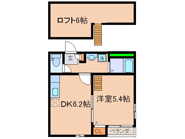 キャメロット前原駅南の物件間取画像