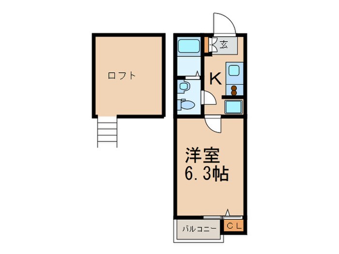 ピュア香椎伍番館の物件間取画像