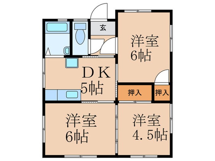 ハイムＦＲオークス1の物件間取画像