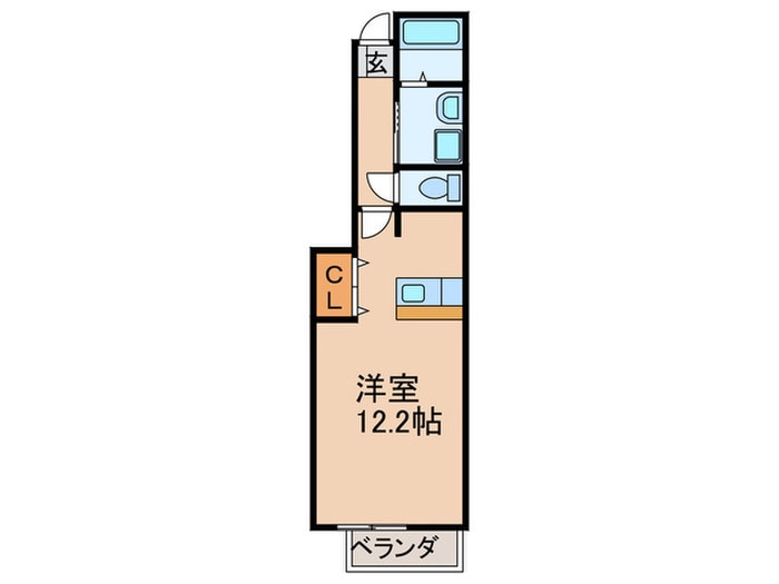 サン・フレイムYABE　A棟の物件間取画像