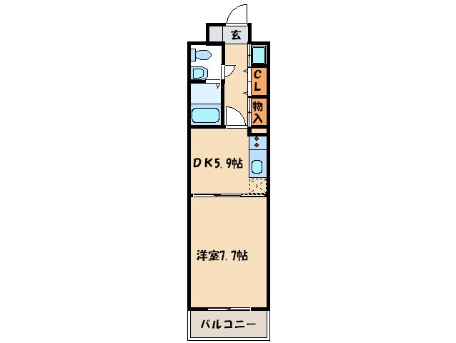 キーファ大濠の物件間取画像