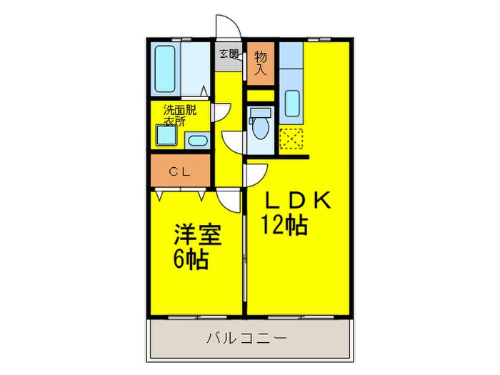 インパルス大橋の物件間取画像