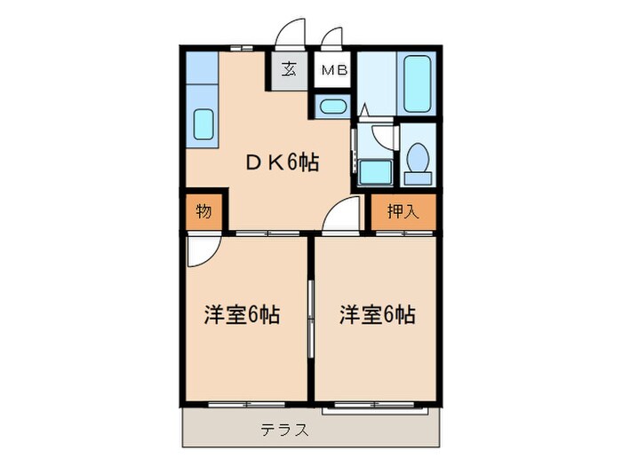 ウルーズ弥生の物件間取画像