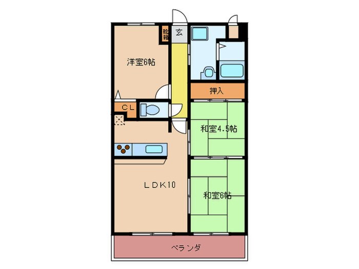 サンマリノ三苫の物件間取画像