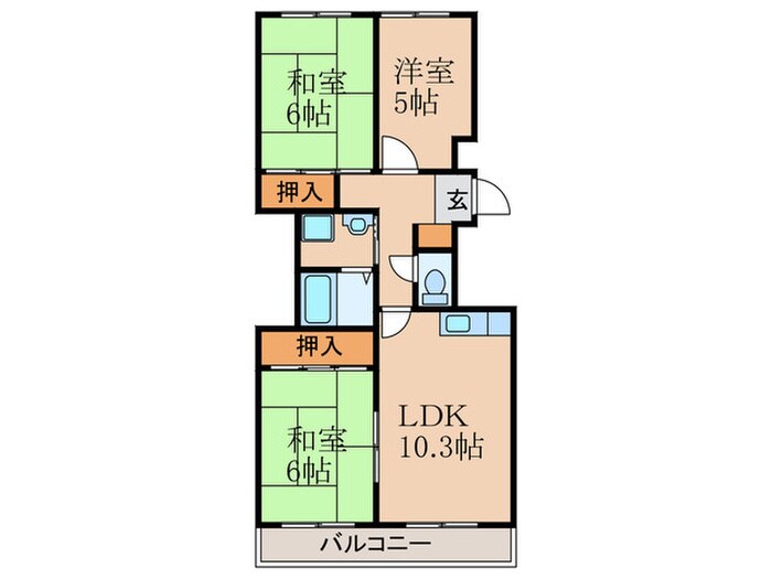 カーサ２１の物件間取画像