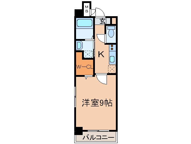 レジデンス２１の物件間取画像