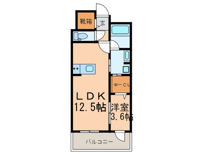 リーブル博多駅前の物件間取画像