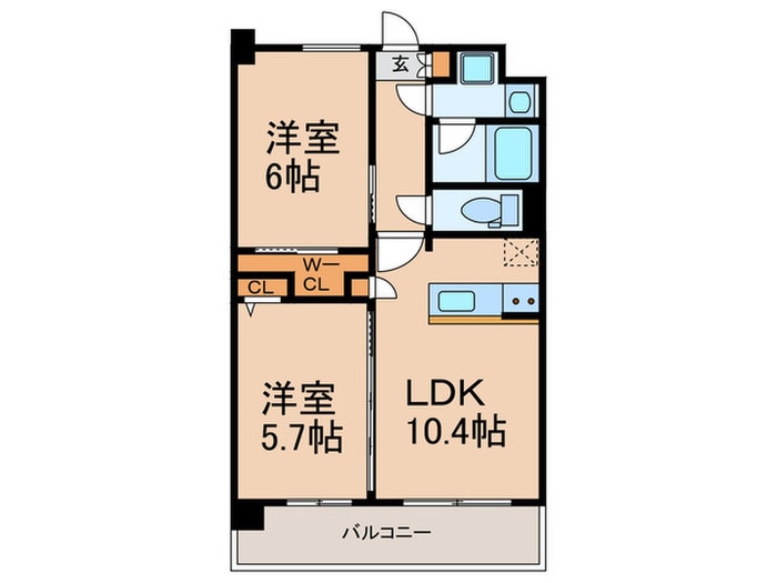 S-RESIDENCE博多駅南affordの物件間取画像