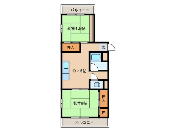原田ビルの物件間取画像