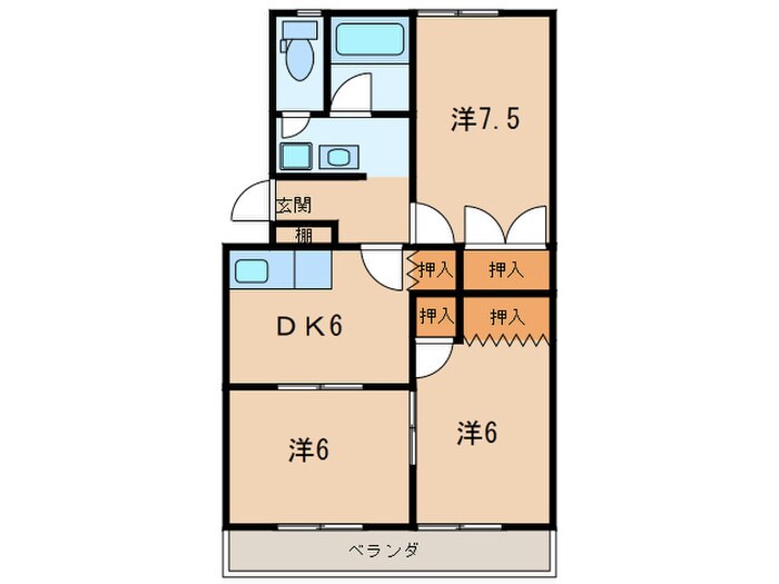 佐伯ビルの物件間取画像