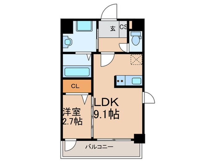 グラン　ソレイユ井尻駅前の物件間取画像