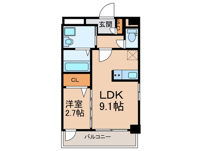 グラン　ソレイユ井尻駅前の物件間取画像