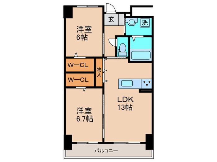 TGボナール浅川台A棟の物件間取画像