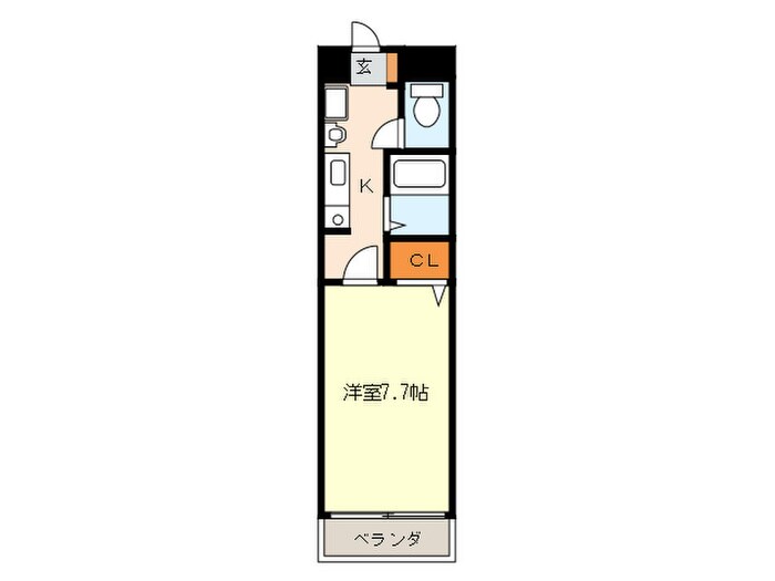 サンセット室見の物件間取画像