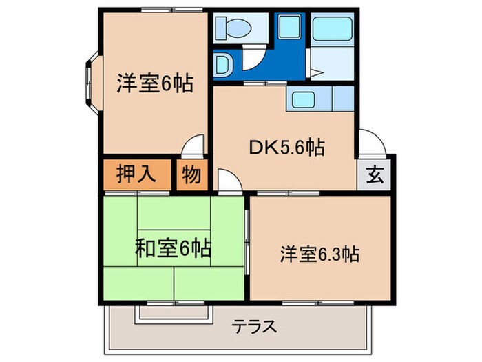 エクセルチコⅡの物件間取画像