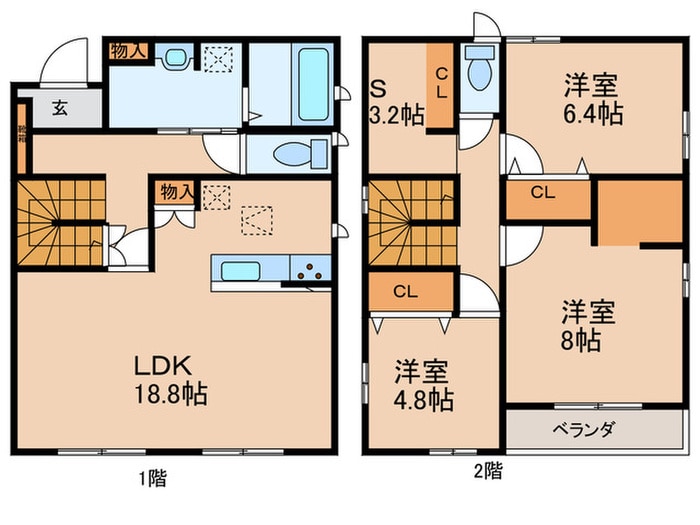 仮）梅林戸建C棟の物件間取画像