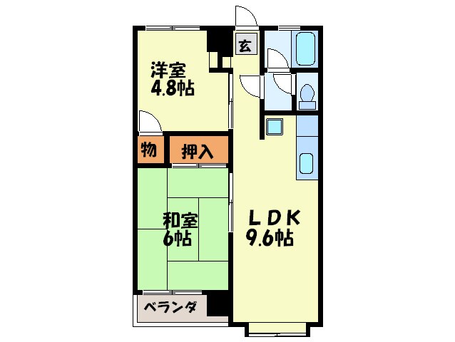 リバ－ス平和の物件間取画像