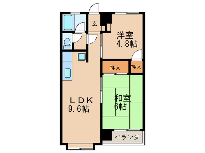 リバ－ス平和の物件間取画像