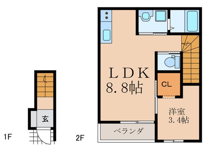 仮）行事8丁目新築ＡＰの物件間取画像