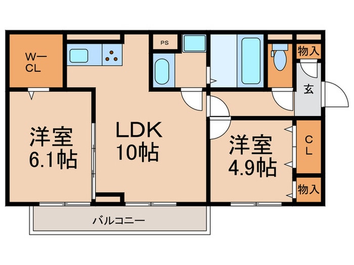 プレミエール大保の物件間取画像