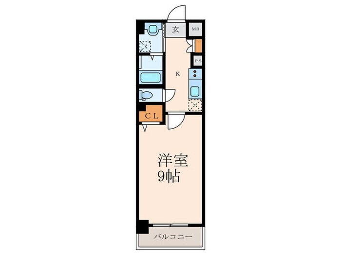 MDI Vista mare門司駅前の物件間取画像