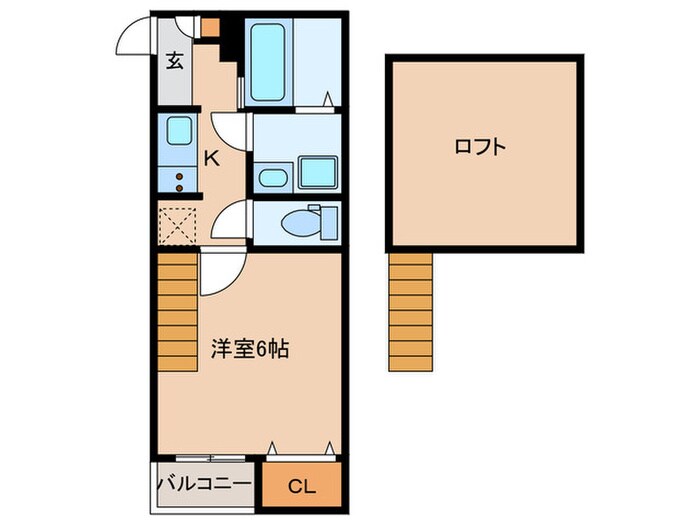 仮)Calm藤崎の物件間取画像