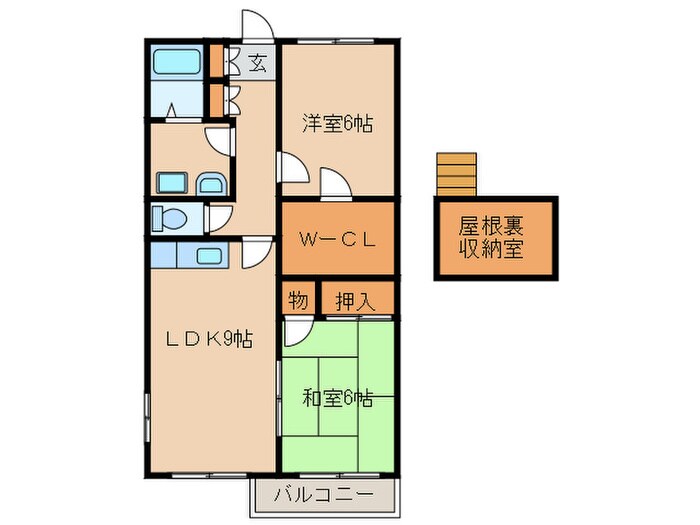 サンパティうららの物件間取画像