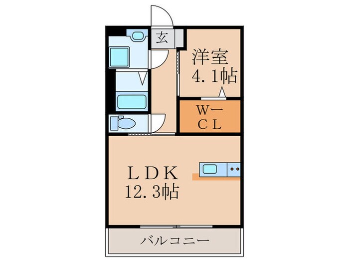 アヴェニール横田の物件間取画像