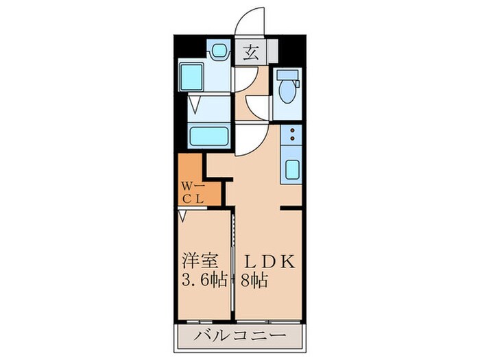 アヴェニール横田の物件間取画像