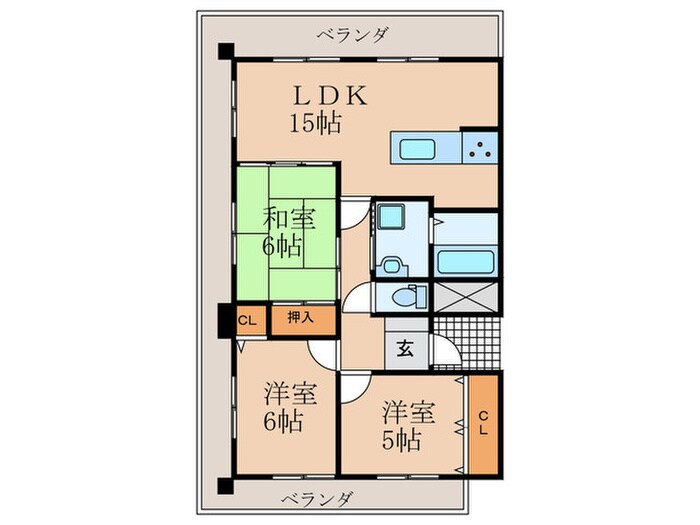 グランドパレス行橋駅前(1005)の物件間取画像