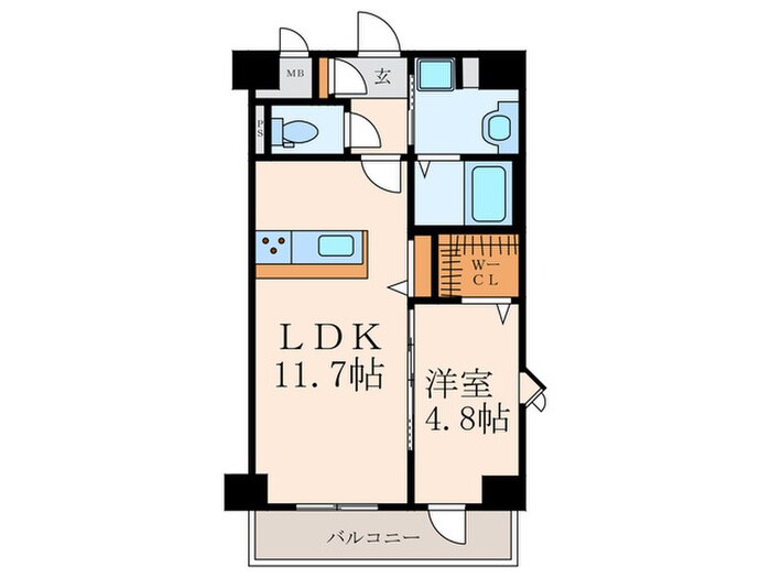 レジェンド紺屋町2の物件間取画像