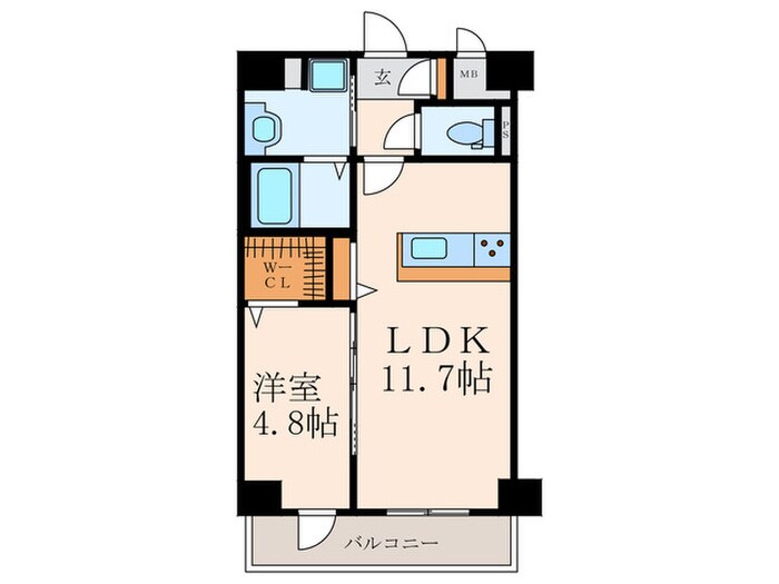 レジェンド紺屋町2の物件間取画像