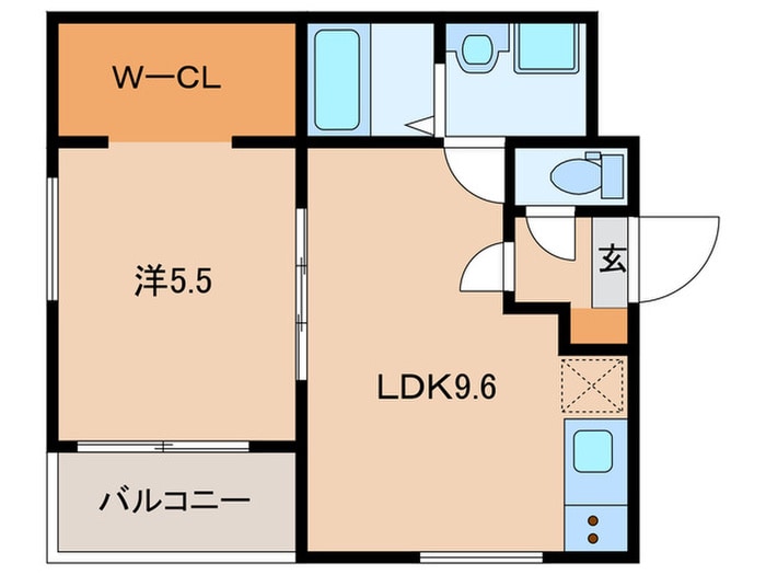 Crecia和白東Ⅳの物件間取画像